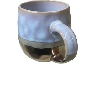 ROSHER Stoneware Mug Metallic Artisan Drip Glaze‎